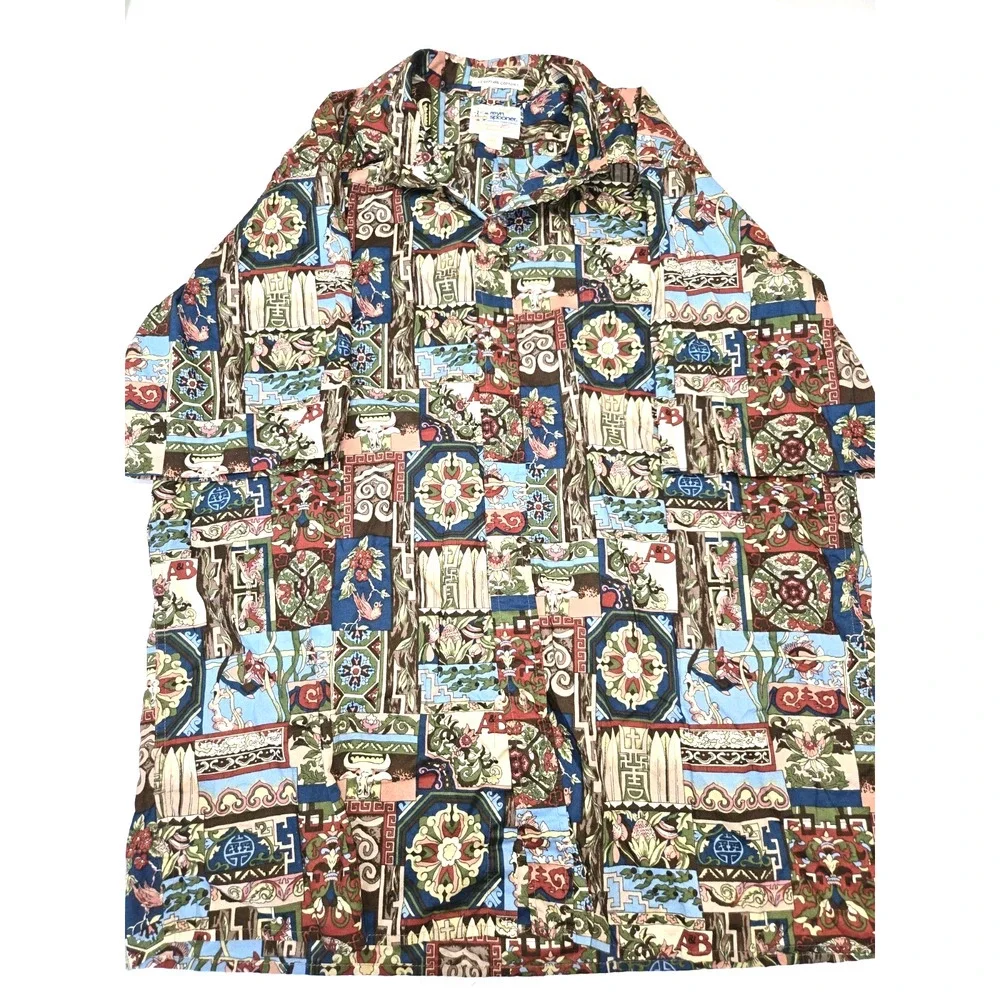 Reyn‎ Spooner Hawaiian Shirt Mens XXL 125th Anniversary A&B Vintage Rare - Picture 2 of 12